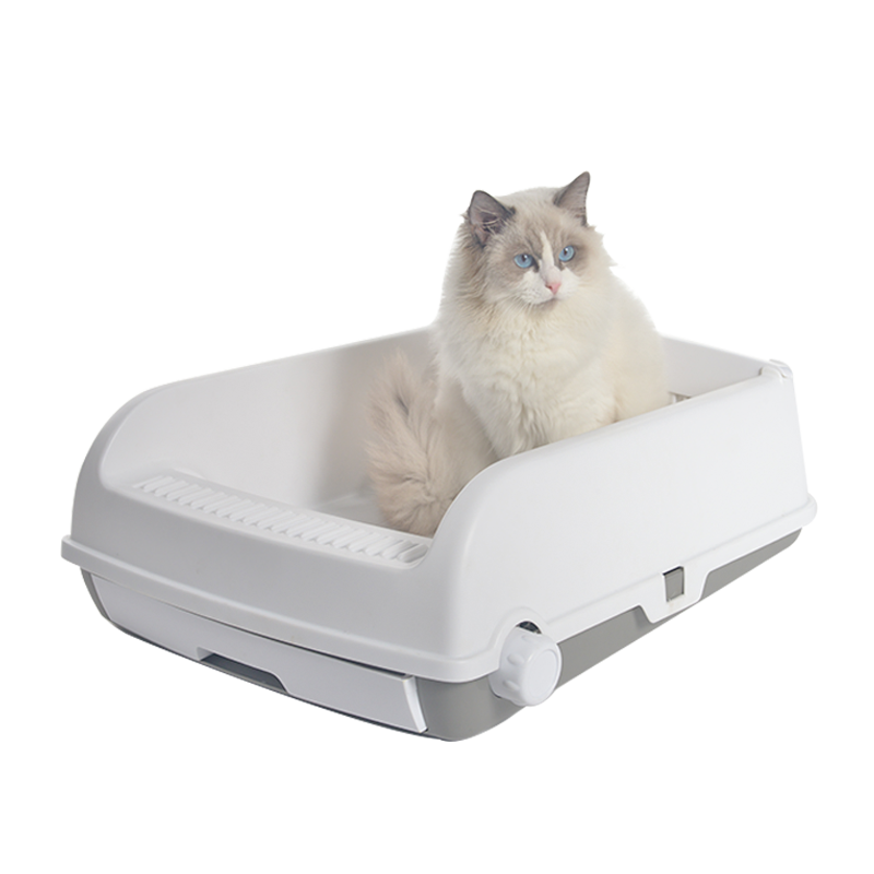 Large Cat Litter Tray Box Kitty Toilet With Rack Scoop Drawer Style large-cat-litter-tray-box-kitty-toilet-with-rack-scoop-drawer-style