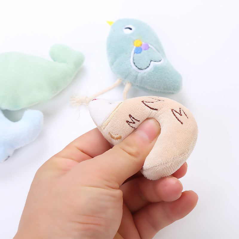 Plush + cat mint cat toy Featuring birds, elephants, whales, hedgehogs cat toy  