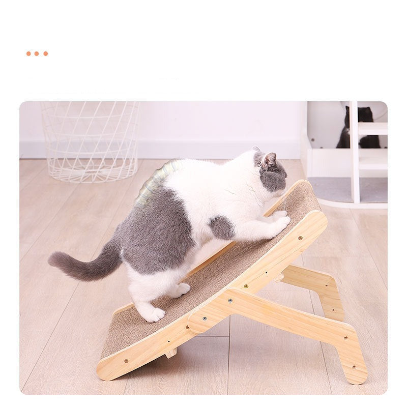 Meow fairy corrugated paper cat scratch board nest solid wood cat bed funny cat toy sofa protection cat litter cat paw board cat cat supplies