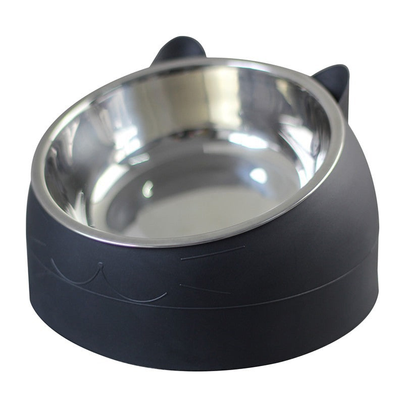 Delight your furry family members with this stainless steel pet bowl featuring cute cat ears and a durable design. Very durable and easy to clean. Dishwasher safe, it's the purr-fect way to show your pets you care!