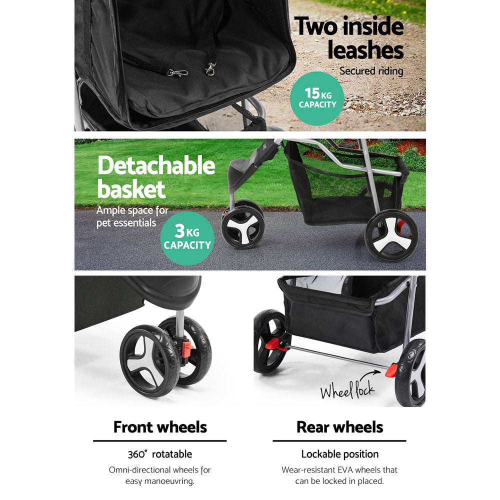 Need to take your small pet out for a walk with minimum hassle? You can, with the i.Pet Pet Stroller. It is sturdy, well-made, comfortable and comes with a host of pet-friendly features.