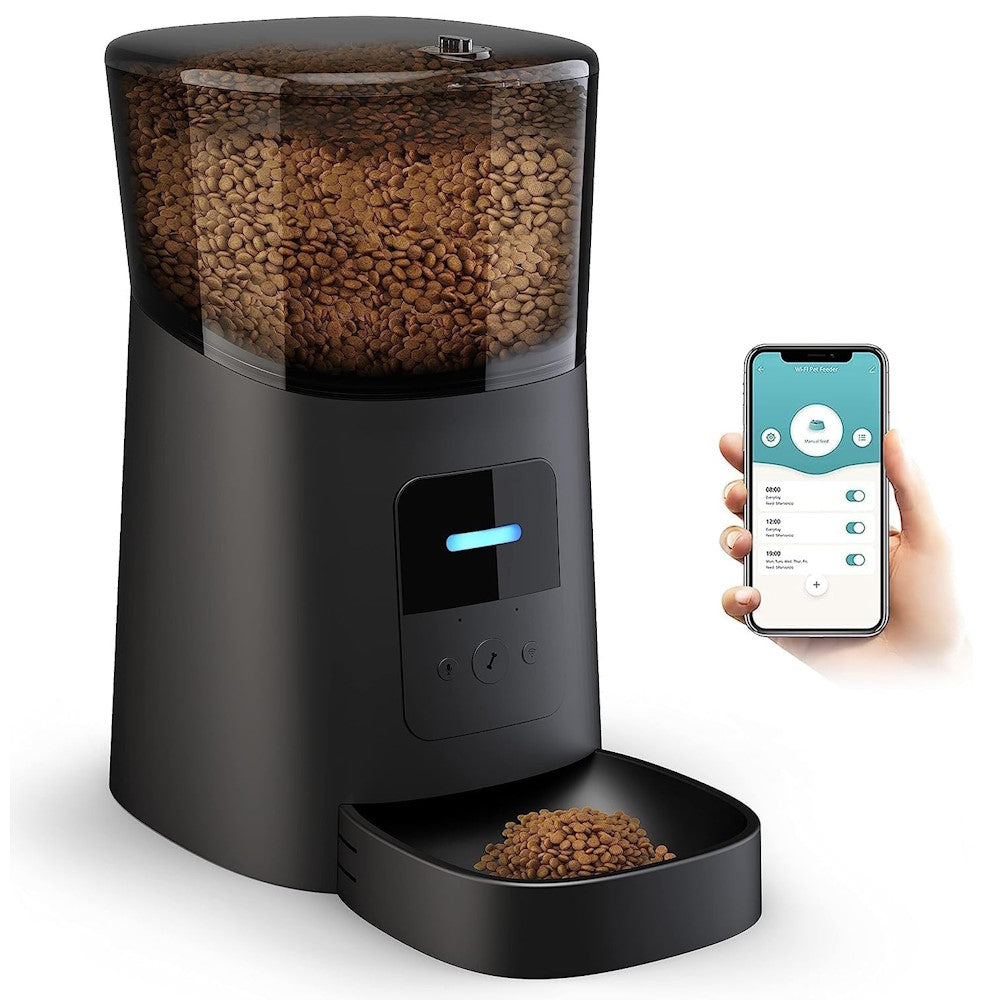 FLOOFI WiFi 6L Automatic Pet Feeder (Black) FI-FD-120-CX – LoveMyCat