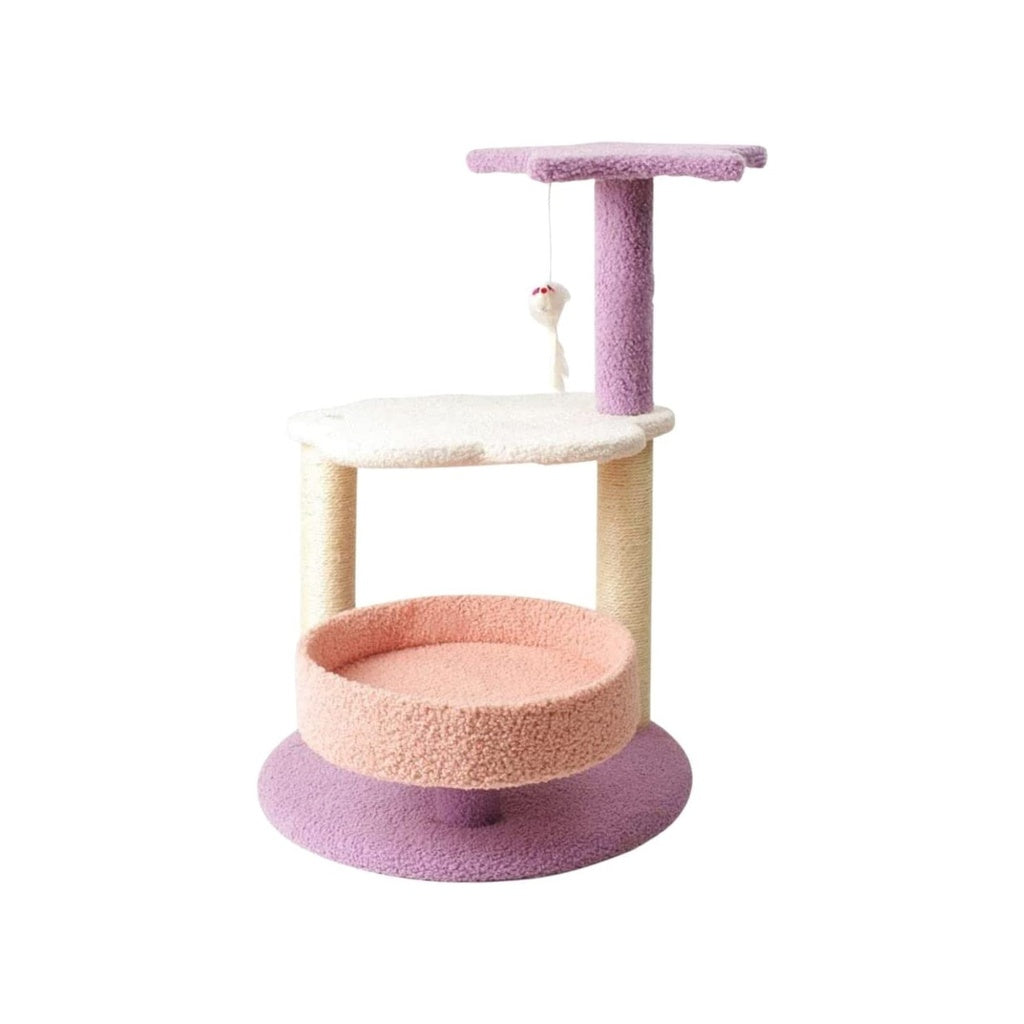 Floofi 61cm Galaxy Plush Scratching Post Cat Tree Pink Purple FI-CT-142-MM FEATURES: No Extra Tools Required: Assembly tools are all included. With instruction manual- no worry about installation Designed to Fulfill Your Cat's Nature: Multiple scratching posts is covered with natural sisal, perfect for your cats to scratch, no scratching your furniture anymore!