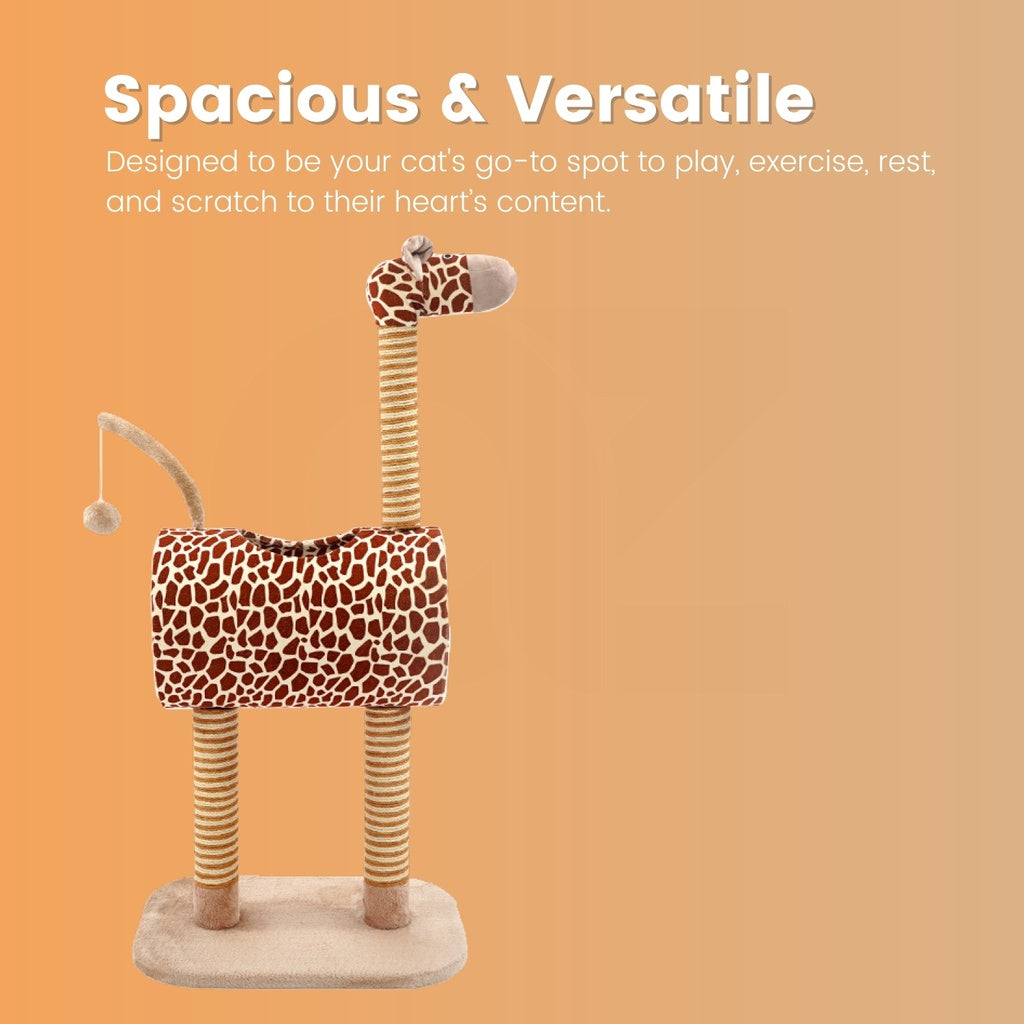 Giraffe Cat Tree Giraffe  - Scratching Post Cat Tree Pet Scratcher Tower Condo Furniture Bed House