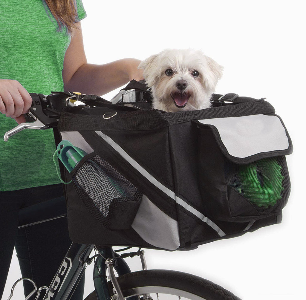 Ride with your pet!  With our pet bike basket bag, it is easy and fun to take your dog with you anywhere you go.