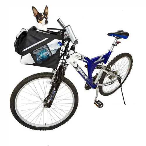 Ride with your pet!  With our pet bike basket bag, it is easy and fun to take your dog with you anywhere you go.